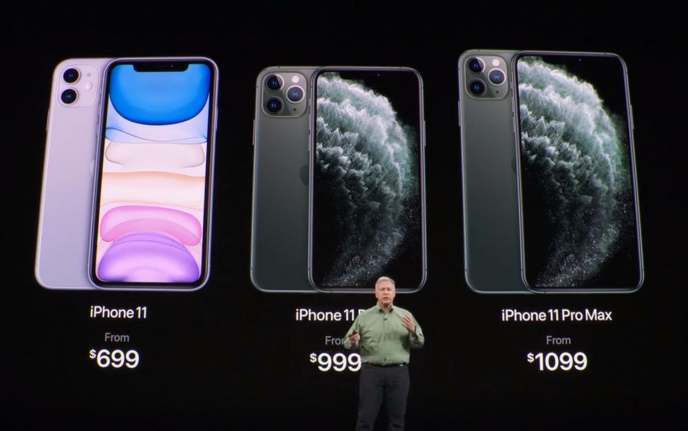 Цены на серию iPhone 11