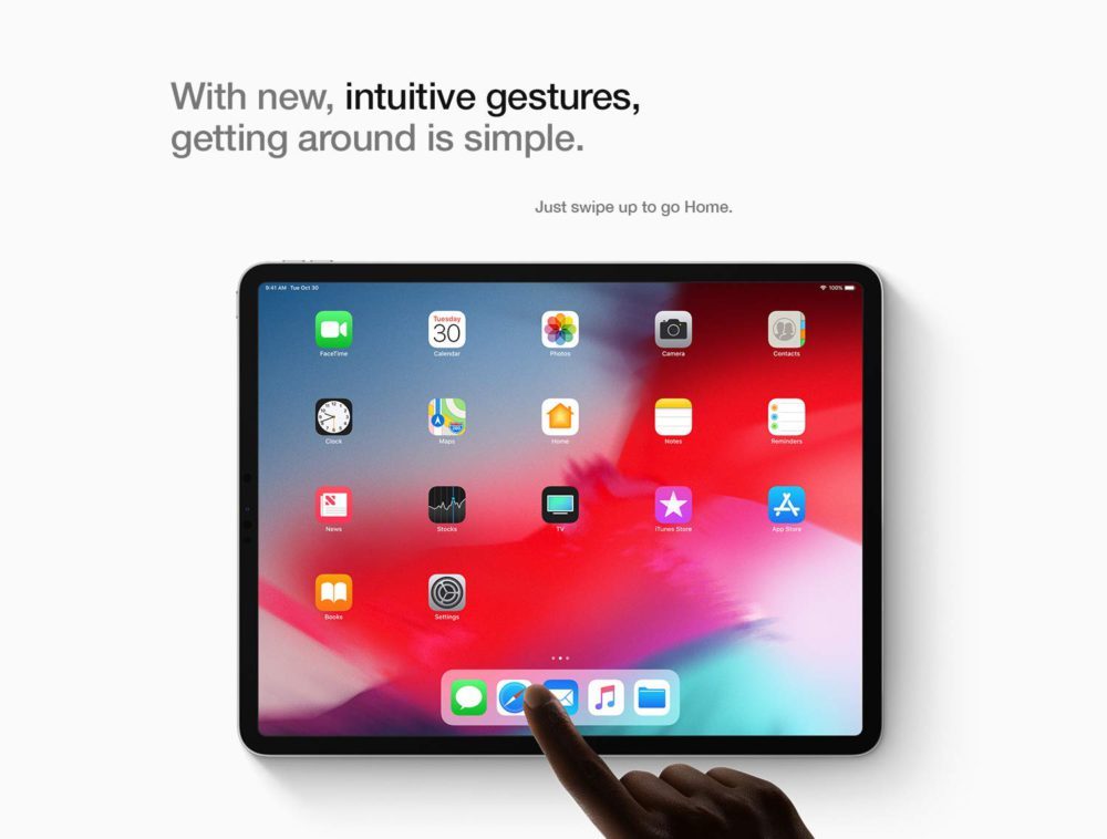 Интерфейс iPad Pro