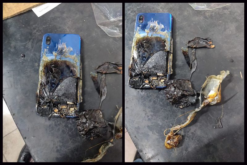 сгоревший Redmi Note 7S