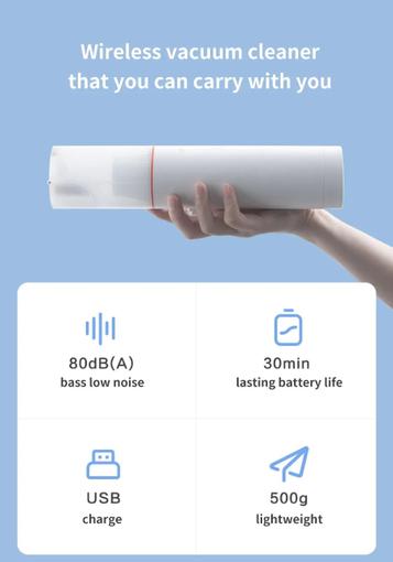Компактный беспроводной пылесос от Xiaomi за 67 долларов