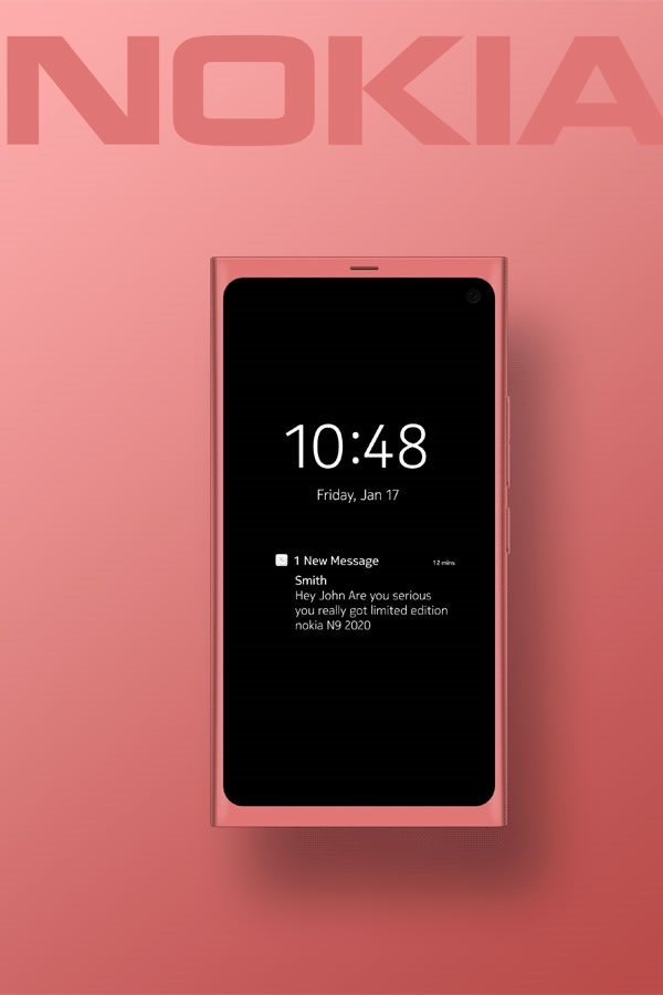 Nokia N9 2020 - фронтальная панель