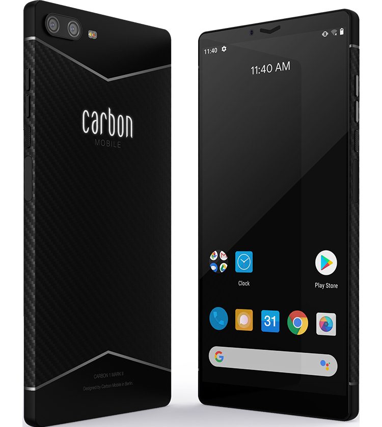 Первый углеродный смартфон-монокок из Германии – Carbon 1 Mark II
