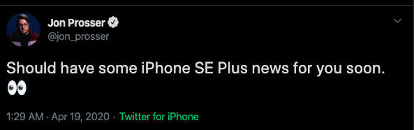 Информация про iPhone SE Plus