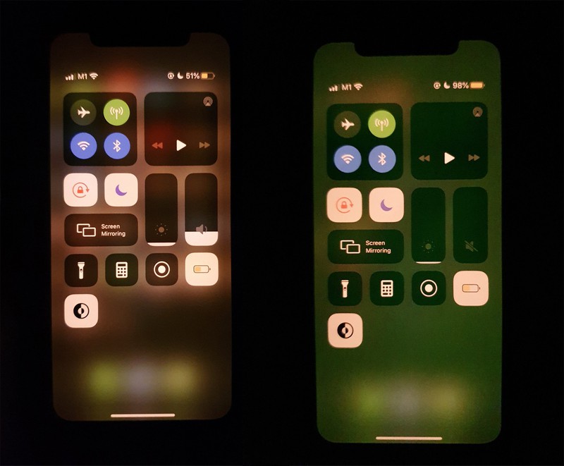 Экран iPhone 11 становится зеленым после разблокировки