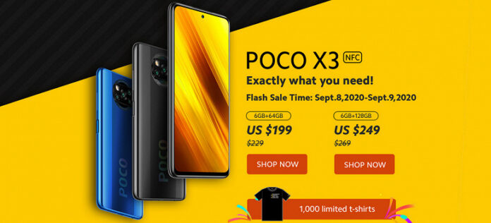 Xiaomi предлагает новейшие смартфоны Poco X3 NFC со скидкой