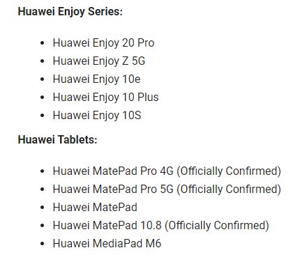 69 смартфонів Huawei отримають прошивку EMUI 11 разом з Android 11