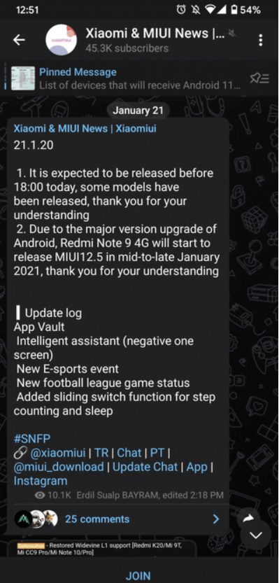 Redmi Note 9 4G получит MIUI 12.5
