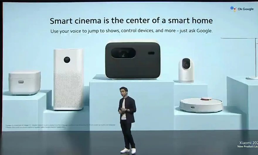 Xiaomi представила Mi Smart Projector 2 Pro со встроенным Google Assistant и яркостью в 1300 люмен
