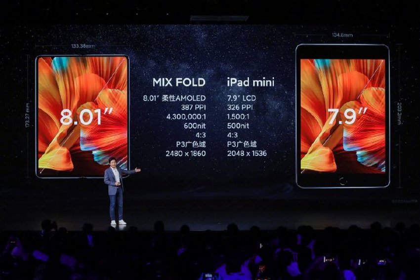 Xiaomi Mi MIX Fold во всё превосходит Apple iPad mini