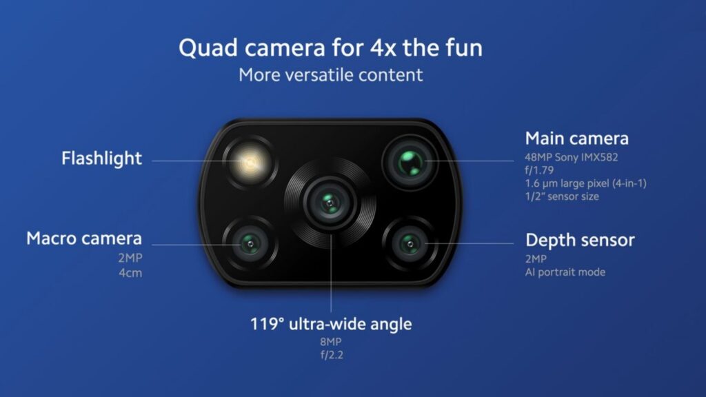 Датчики камери Poco X3 Pro