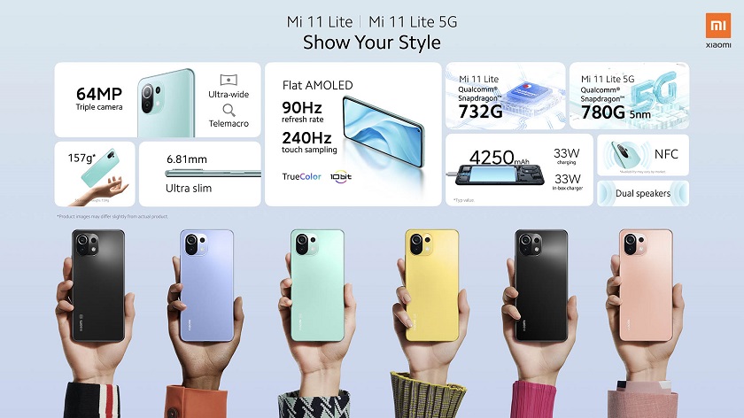 Xiaomi Mi 11 Lite 5G представлен в Украине
