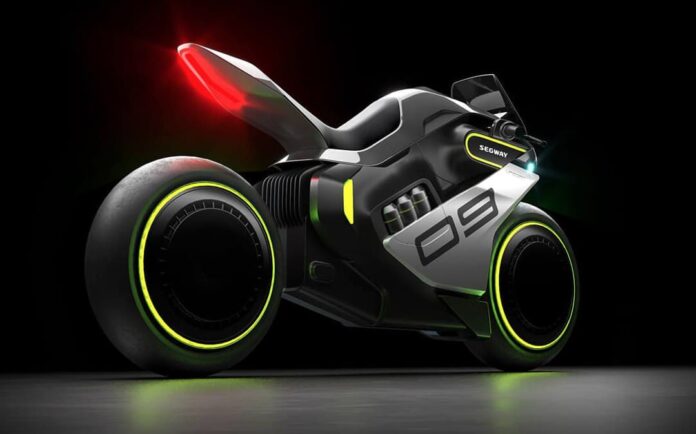 Компания Segway Ninebot показала концепт гибридного мотоцикла на водородно-электрической тяге