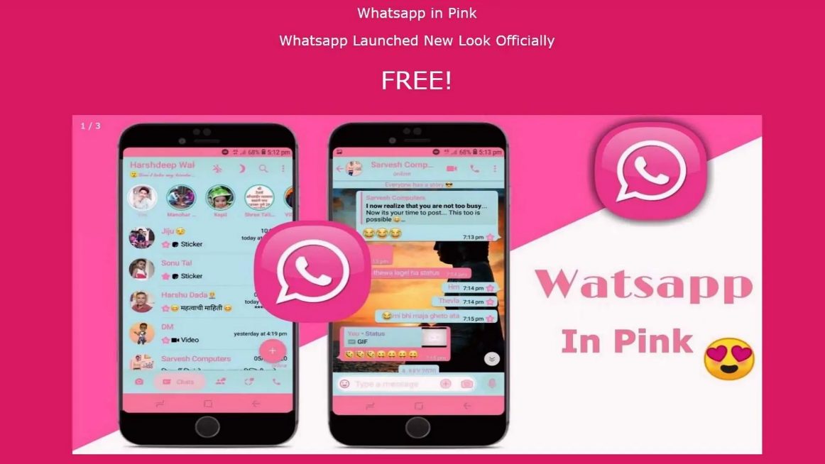 «Розовый» WhatsApp ворует аккаунты пользователей