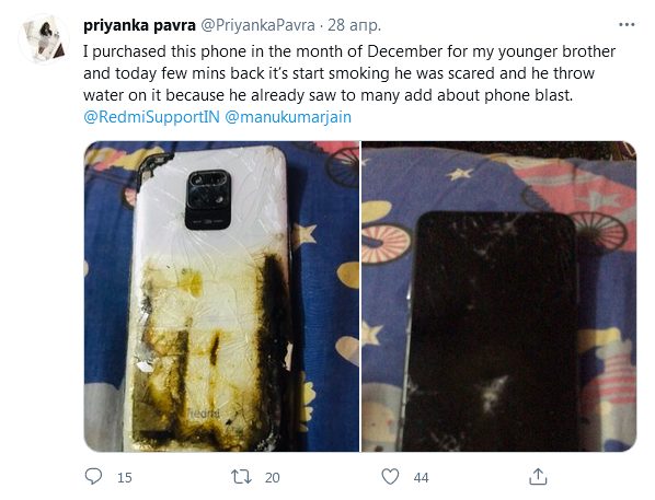 В Индии самовоспламенился самый клонированный смартфон Redmi