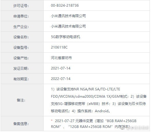 Xiaomi Mi MIX 4 новая версия