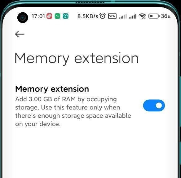 Memory Extension
