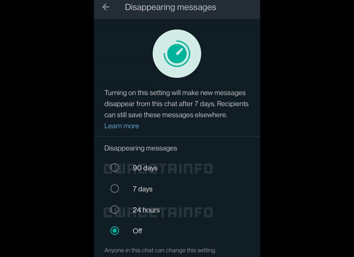 WhatsApp готовит новый вариант самоудаляющихся сообщений