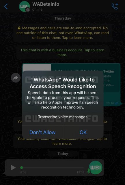 Новая функция WhatsApp для пользователей iOS, призванная облегчить жизнь «ненавистникам» голосовых сообщений