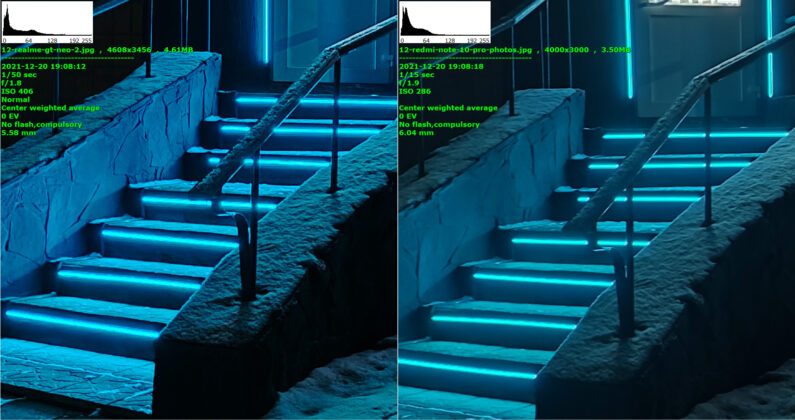 Сравнение - realme GT Neo 2 слева
