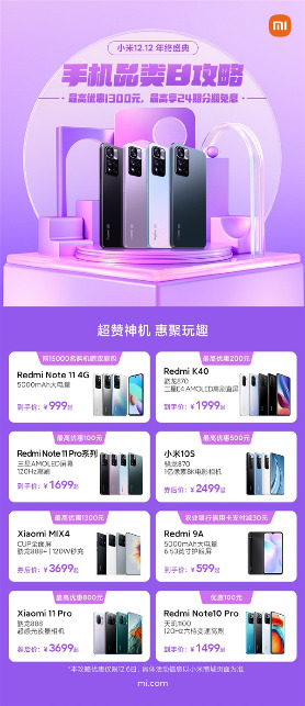 Очередной «аукцион невиданной щедрости» от Xiaomi: названы скидки по случаю предстоящей распродажи Double 12 
