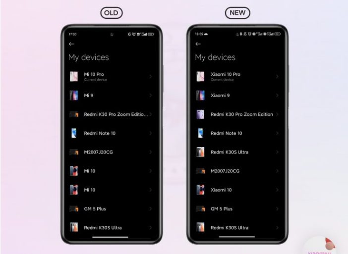 Xiaomi переименовывает все свои смартфоны