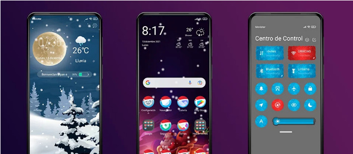 Пять «новогодних тем» для смартфонов Xiaomi