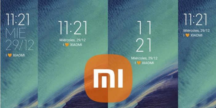 Четыре способа персонализации часов Xiaomi на экране блокировки