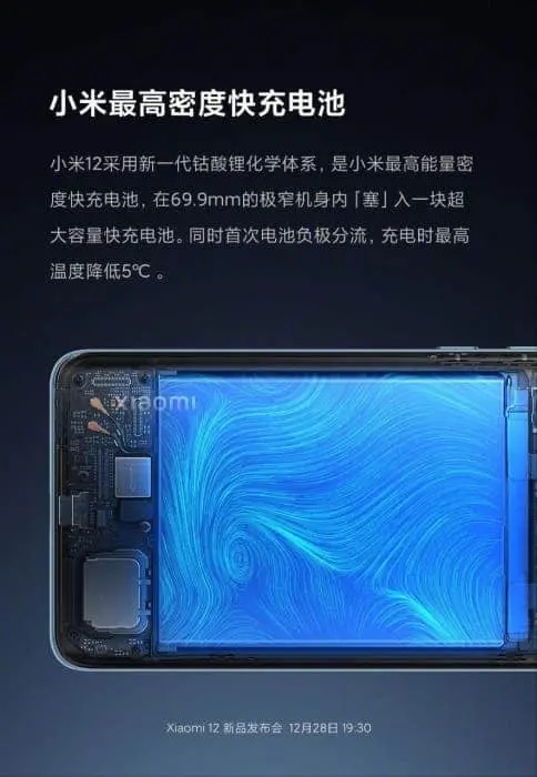 Snapdragon 8 Gen1 в Xiaomi 12 будет охлаждаться с помощью новой системы теплоотвода
