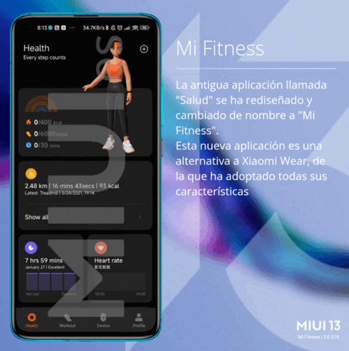Для смартфонов Xiaomi станет доступным новое фитнес-приложение