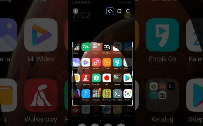 Как включить «снимок определенных областей экрана» в смартфонах Xiaomi, Redmi или POCO