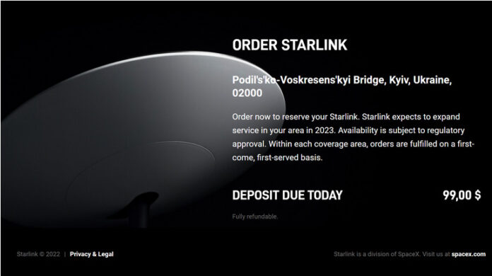 Спутниковый интернет от Starlink не будет развернут в Украине в заявленные Илоном Маском сроки