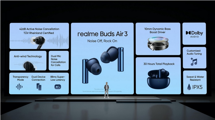 Ноутбук Realme Book Prime и наушники Realme Buds Air 3 представлены на выставке MWC 2022