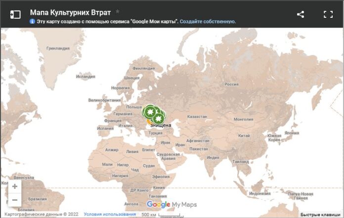 Министерство культуры разрабатывает интерактивную карту разрушений достопримечательностей Украины