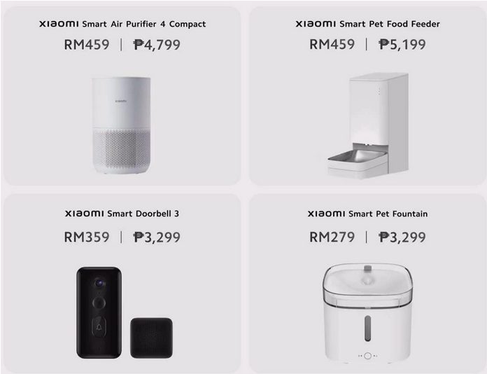 Презентованы 5 новых продуктов Xiaomi Smart Home для Малайзии и Филиппин