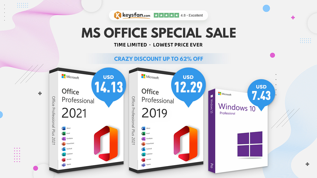 Покупайте лицензии Office и Windows от $6.14 на Keysfan!