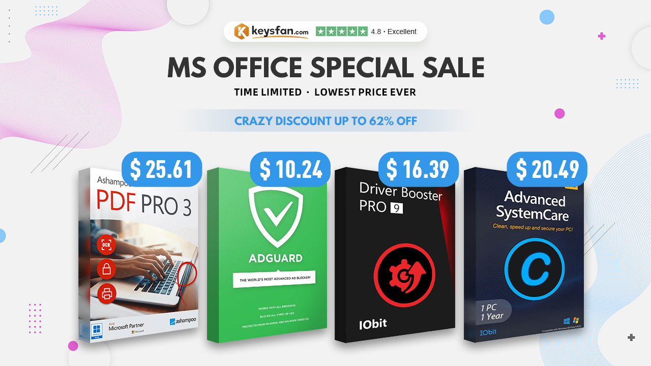Покупайте лицензии Office и Windows от $6.14 на Keysfan!