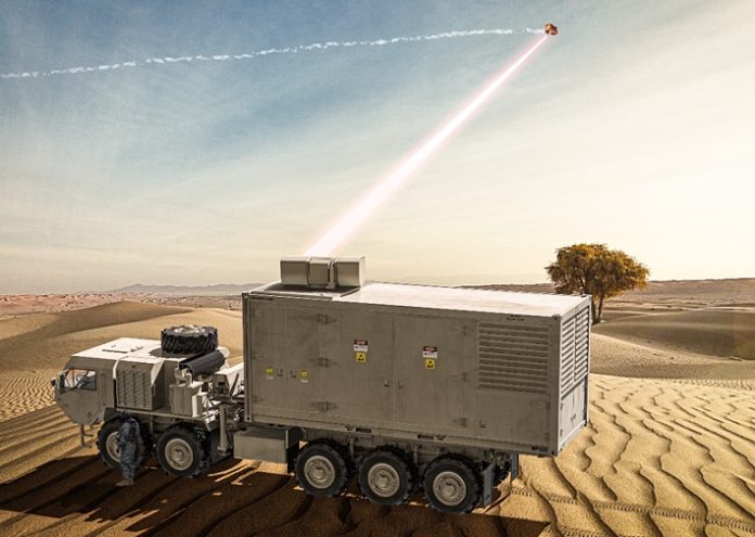 300-киловаттный лазер производства Lockheed Martin