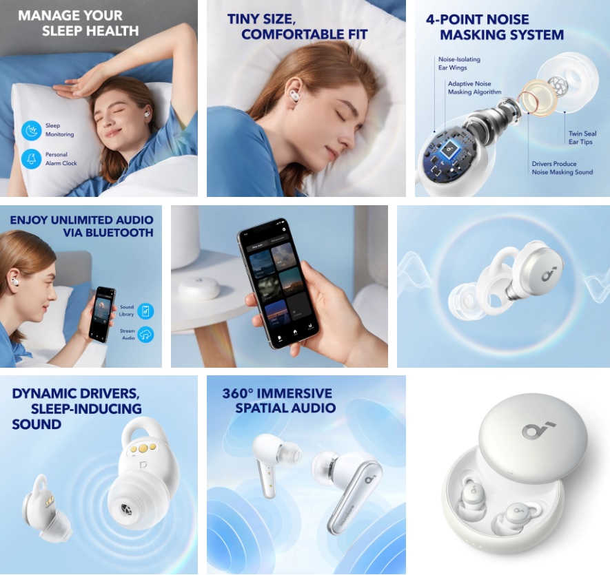 Навушники Anker з функцією моніторингу якості сну