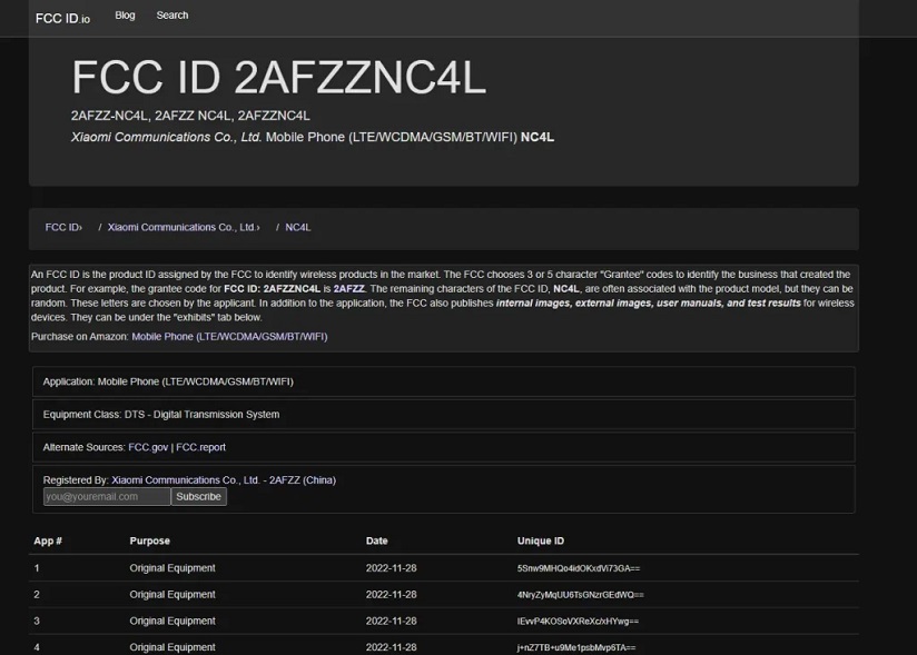 Redmi 12C появился на сертификации FCC
