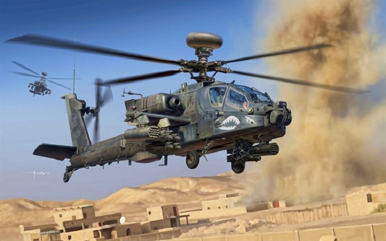 Американский вертолет AH-64 Apache