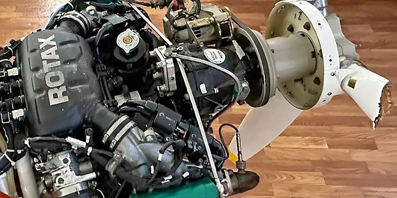 Двигатель Rotax из сбитого дрона Mohajer-6