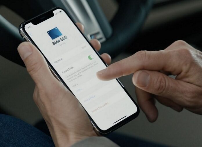 Электронный цифровой ключ от автомобиля BMW в iPhone