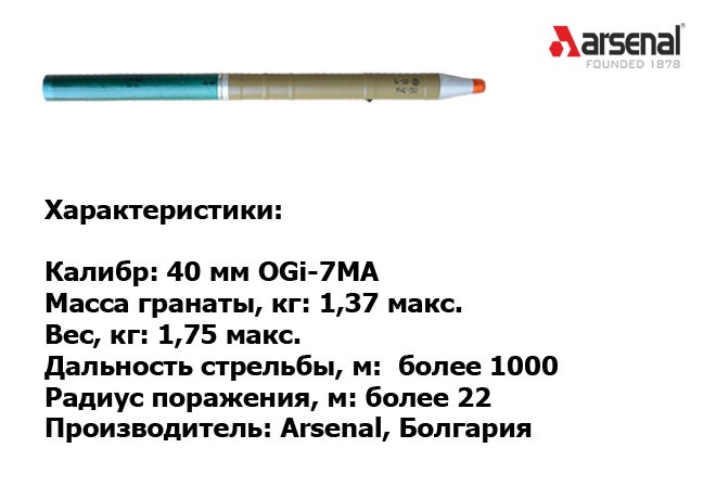 Болгарський гранатометний постріл OGi-7MA