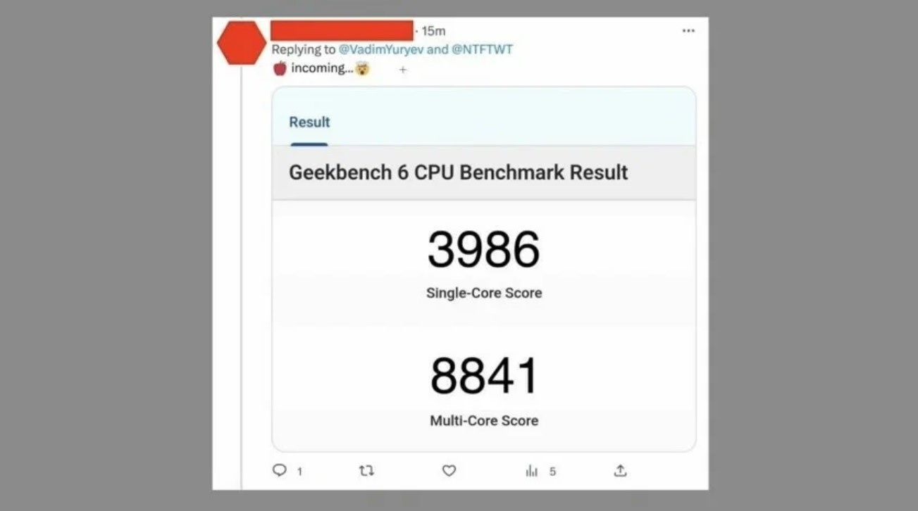 Результати тестів iPhone 15 Pro в GeekBench6