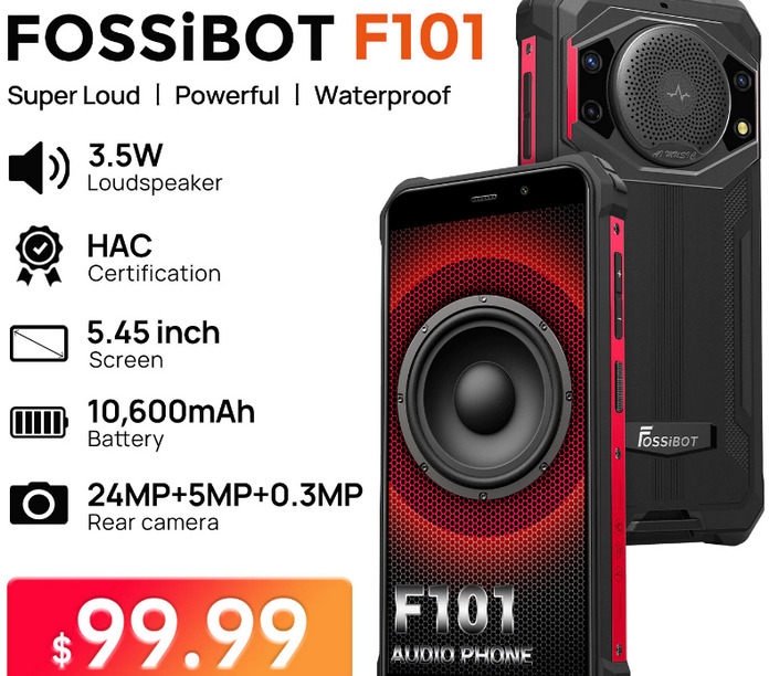 FOSSiBOT запускає перший у своїй історії смартфон F101 за акційною ціною в районі $100