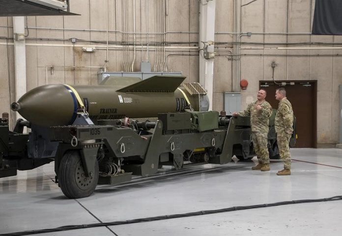 Самая мощная в мире противобункерная бомба GBU-57 предстала на новых фото