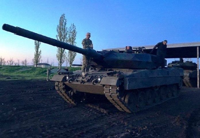 Бойцы ВСУ испытали Leopard 2A6 на трофейных танках Т-62