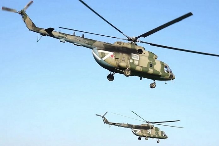 Названы характеристики сбитых на Брянщине вертолетов Ми-8МТПР-1