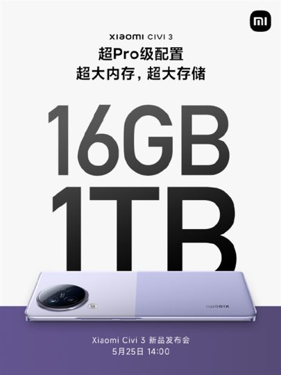 Найближчий смартфон Xiaomi оснащений 16 Гб оперативної пам'яті і 1 ТБ для зберігання даних
