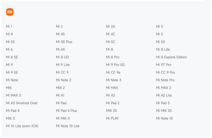 Xiaomi объявила об окончании срока службы очередных популярных смартфонов